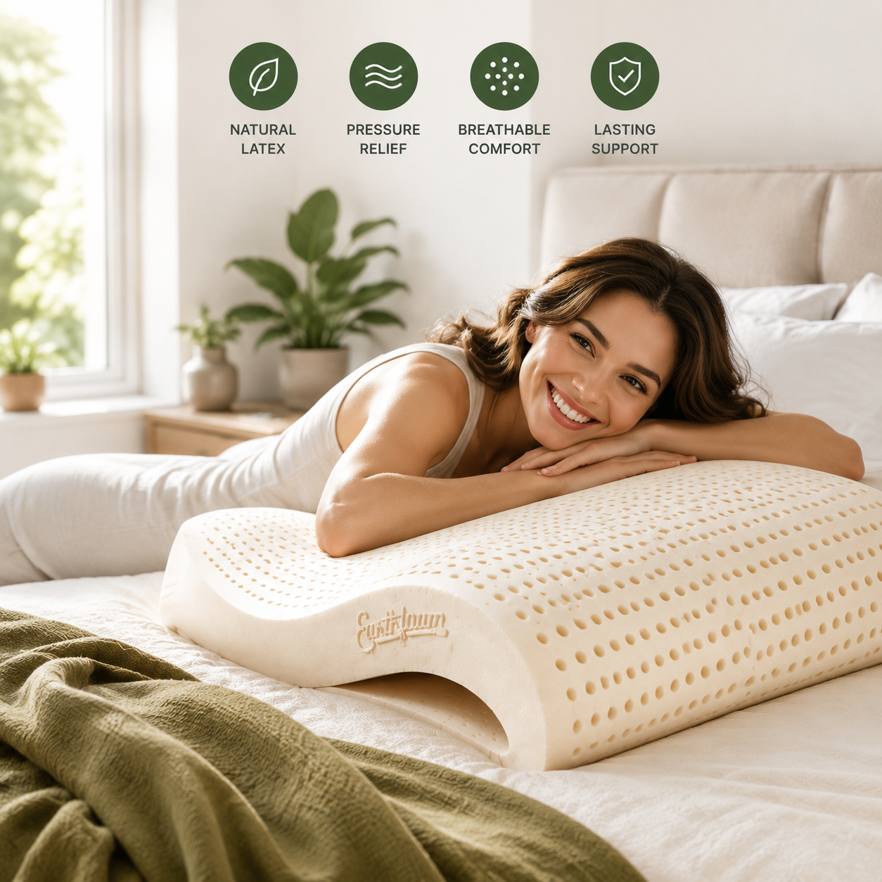 💤Wake Up Refreshed.Sleep Naturally Better.-Natural Latex Mattress