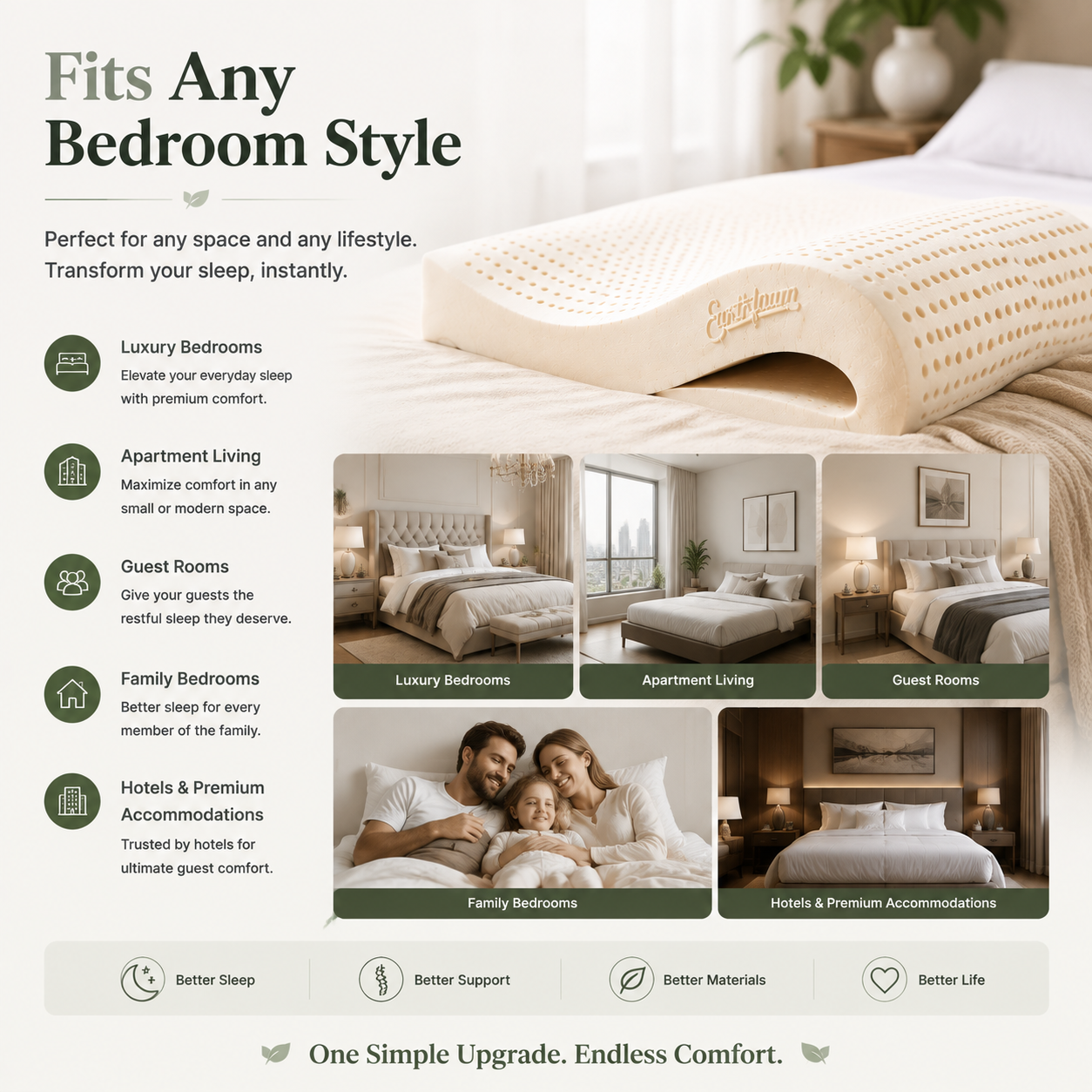💤Wake Up Refreshed.Sleep Naturally Better.-Natural Latex Mattress