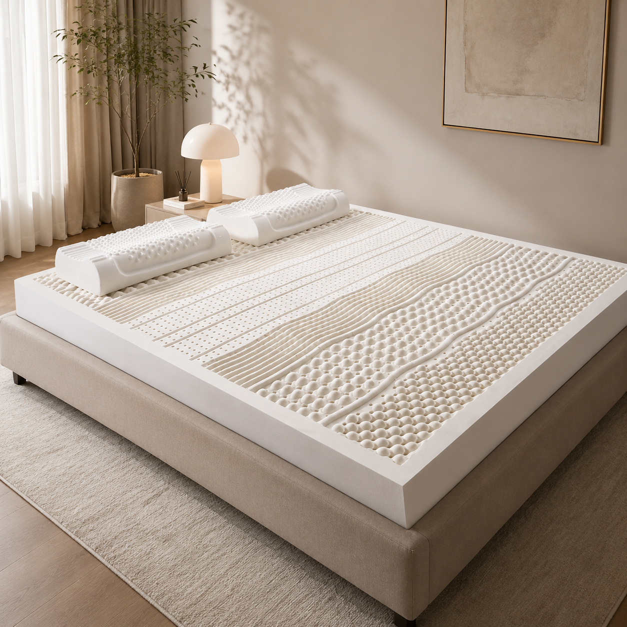 💤Wake Up Refreshed.Sleep Naturally Better.-Natural Latex Mattress